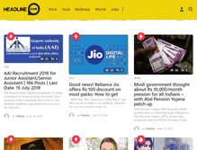 Tablet Screenshot of headlinezone.com
